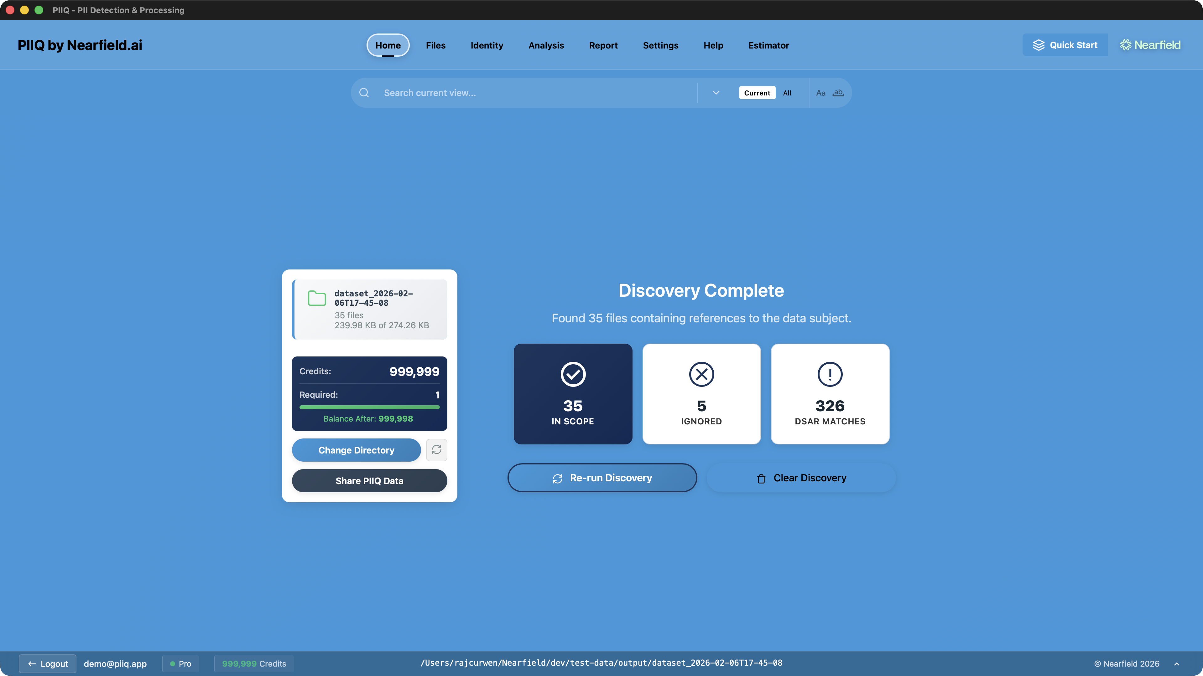 PIIQ Discovery Complete - PII Detection Results